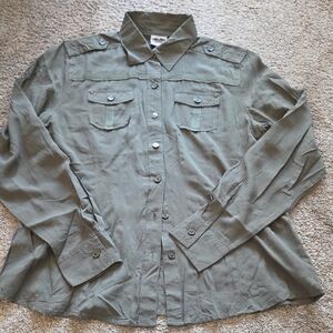 Harley-Davidson Olive Green Button-Up Shirt